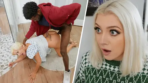 Platinum-Blonde GILF is screwed in the standing rear end fashion