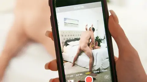 Lovely ash-blonde nubile notices a indeed meaty trouser snake